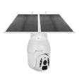 Безбедносна соларна камера Tellur UltraHD за надворешна употреба Smart Wi-Fi со можност за поместување и навалување во бела боја