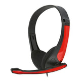 Слушалки Omega Freestyle FH-4088 црвени со микрофон HI-FI