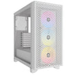ATX куќиште за средно кула Corsair 3000D RGB AIRFLOW бело со температурно стакло, 2x USB 3.2, 3x120mm (AR120 RGB)