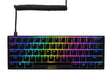 Тастатура Sharkoon SKILLER SGK50 S4 60% црна Механичка играчка со RGB осветлување - црвен прекинувач