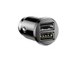USB универзален полнач за автомобил Baseus Grain 2xUSB тип-A 3.1A црн