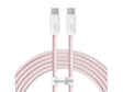 Кабел USB 2.0 Тип-C до Тип-C 2м Baseus Dynamic 3 PD 100W бебешко розева