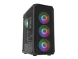 ATX Midi Tower куќиште Fury Shobo Gaming Black RGB без напојување