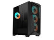 ATX Midi Tower куќиште Gigabyte C301 GLASS V2 црно со 2 USB 3.0, USB 3.1 Type-C, 4 120mm ARGB вентилатори