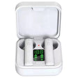 Слушалки Denver TWS-62 Bluetooth со микрофон, полнење на соларно, бели
