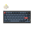 Тастатура Keychron V1 Max 75% безжично заменливо RGB позадинско осветлување Gateron Jupiter Banana Switch - црна