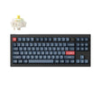 Тастатура Keychron V3 Max 80% безжично заменливо RGB позадинско осветлување Gateron Jupiter Banana Switch - црна