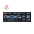 Безжична тастатура Keychron V6 Max со целосна големина, заменлива BL RGB Gateron Jupiter, црвена, прекинувач - црна