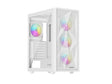 ATX Midi Tower куќиште Genesis Diaxid 605 Gaming ARGB со 4x ARGB вентилатори, бело