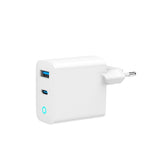 Karikues Universal me USB Gembird me 2 porta 30W GaN Tipi C, i Bardhë