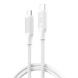 Кабел USB 2.0 Тип-C до Тип-C 1м XO NB-Q265B 60W PD Бел
