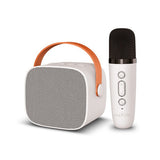 Звучник Maxlife MXKS-100 Mini Party KARAOKE со BT, микрофон. microSD, USB, AUX-IN, LED бела боја