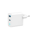 USB универзален полнач за напојување со 2 порти Gembird 45W тип C, бел