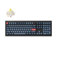 Безжична тастатура Keychron V6 Max со целосна големина, заменлива BL RGB Gateron Jupiter Banana Switch - црна