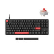 Тастатура со хрон на тастатура Lemokey X1 TKL QMK/VIA со жичен механички прекинувач со црвена боја - црна