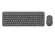 Тастатура A4 FG3300 Air2 Безжична со глушец USB Тивок сив