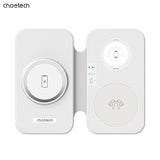 Безжичен полнач Choetech T616-F 15W магнетен 3во1 преклоплив