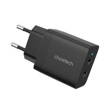 Универзален USB полнач за напојување Choetech Q5006 2xType-C 40W црн