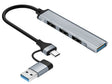 USB HUB 3.0 Тип C/USB-A до USB 2.0x3, USB 3.0x1 адаптер Tracer A4