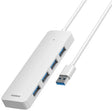 USB HUB 3.0 4-портен Baseus UltraJoy Moon Бела