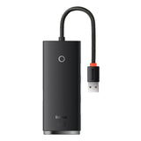 USB HUB 3.0 4-портен Baseus Lite серија, црна