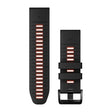 Garmin QuickFit 26mm црно-црвен силиконски ремче