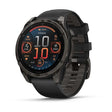 Garmin паметен часовник Fenix ​​8 AMOLED Sapphire 47mm Carbon Grey DLC со црна/каменеста лента