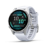 Garmin Smartwatch Fenix 8 AMOLED 43mm Silver w/Whitestone Band