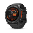 Паметен часовник Garmin Fenix ​​8 AMOLED 51mm Slate Gray со црн силиконски ремче