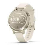 Паметен часовник Garmin Lily 2 Active Lunar Gold со силиконски ремче во облик на коска