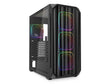 ATX Midi Tower куќиште Sharkoon AK5M црно ARGB со 2 USB 3.0, Type-C USB 3.2, 4 вентилатори од 120mm