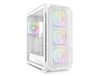 ATX Midi Tower куќиште Sharkoon AK5M бело ARGB со 2 USB 3.0, Type-C USB 3.2, 4 вентилатори од 120mm