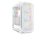 ATX Midi Tower куќиште Sharkoon AK5M бело ARGB со 2 USB 3.0, Type-C USB 3.2, 4 вентилатори од 120mm