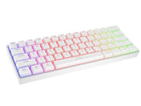 Тастатура Genesis Gaming Thor 660 G2 Безжична Механичка 60% RGB Бела Gateron Црвени Прекинувачи