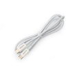 Кабел USB 2.0 Тип-C до Тип-C 1м Платинет 3A 60W PD3.0 Бел