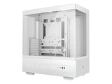 ATX / E-ATX Midi Tower куќиште Deepcool CH690 дигитално бело со USB 3.0 x2, тип-C