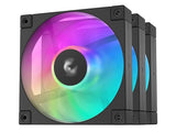 Вентилатор во куќиште 120x120x25 Deepcool FD12 ARGB (3 во 1) 2050 вртежи во минута Супер тивок LED Црн