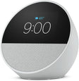 Amazon Echo Spot 2024 Паметен часовник со будилник и звучник во бела боја