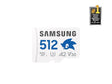 Безбеден дигитален микро Samsung 512GB SDXC PRO Plus Sonic The Hedgehog 180R/130W U3 V30 A2