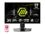 Монитор 25" MSI MAG 255PXF Gaming Rapid IPS, 300Hz, 0.5ms, FHD, HDMIx2, DP, навалување, звучници, HAS