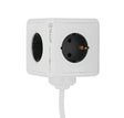 Продолжен кабел за заштита на напојување Tellur Power Cube 4xШуко, 2xUSB-A, 16A/250V, 1.5m, бел