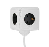 Продолжен кабел за заштита на напојување Tellur Power Cube 4xШуко, 2xUSB-A, 16A/250V, 1.5m, бел
