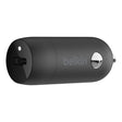 Универзален USB полнач за автомобил Belkin 20W PD, тип-C порт, црн