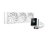 Течност за ладење Deepcool MYSTIQUE 360 со LCD екран, целосно Intel/AMD процесор во бела боја