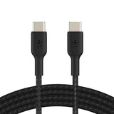 Кабел USB-C до USB-C 2м Belkin Boost Braided Black