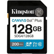 Безбедна дигитална Kingston 128GB SDXC Canvas Go Plus! До 200 читања CL10 UHS-I U3 V30