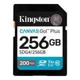 Безбедна дигитална Kingston 256GB SDXC Canvas Go Plus! 200R/160W CL10 UHS-I U3 V30
