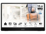 Монитор 15,6" MSI Portable PRO MP161 E2U IPS, FHD, 2xType-C, Alt режим, 15W PD, звучници, навалување