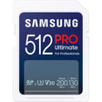Безбедна дигитална Samsung 512GB SDXC PRO Ultimate 200R/130W U3 V30