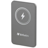 Моќна батерија Verbatim Charge'N'Go магнетна безжична 5000mAh сива